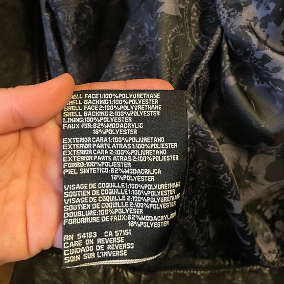 GUESS Brand Black “Leather” Jacket S - Picture 5 of 8